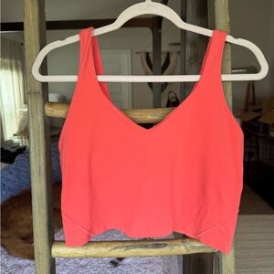 lululemon athletica Coral Red Tank Top